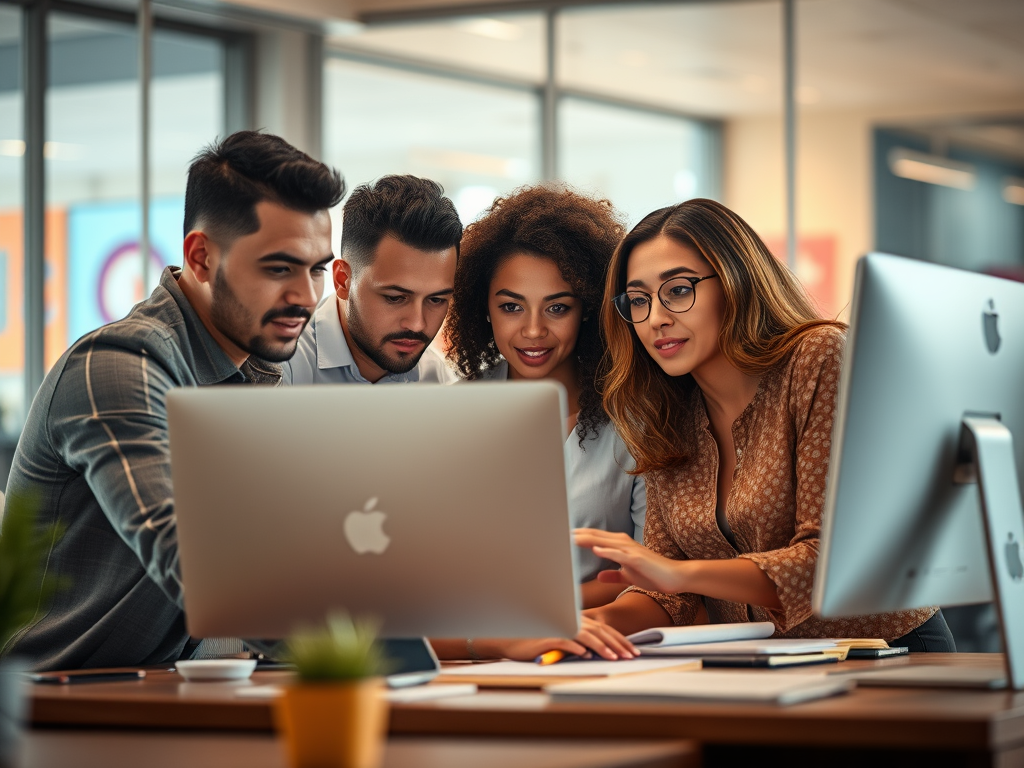 Digital Marketing Services: Building a Strong Online Presence 1 a group of people in the office looking at a